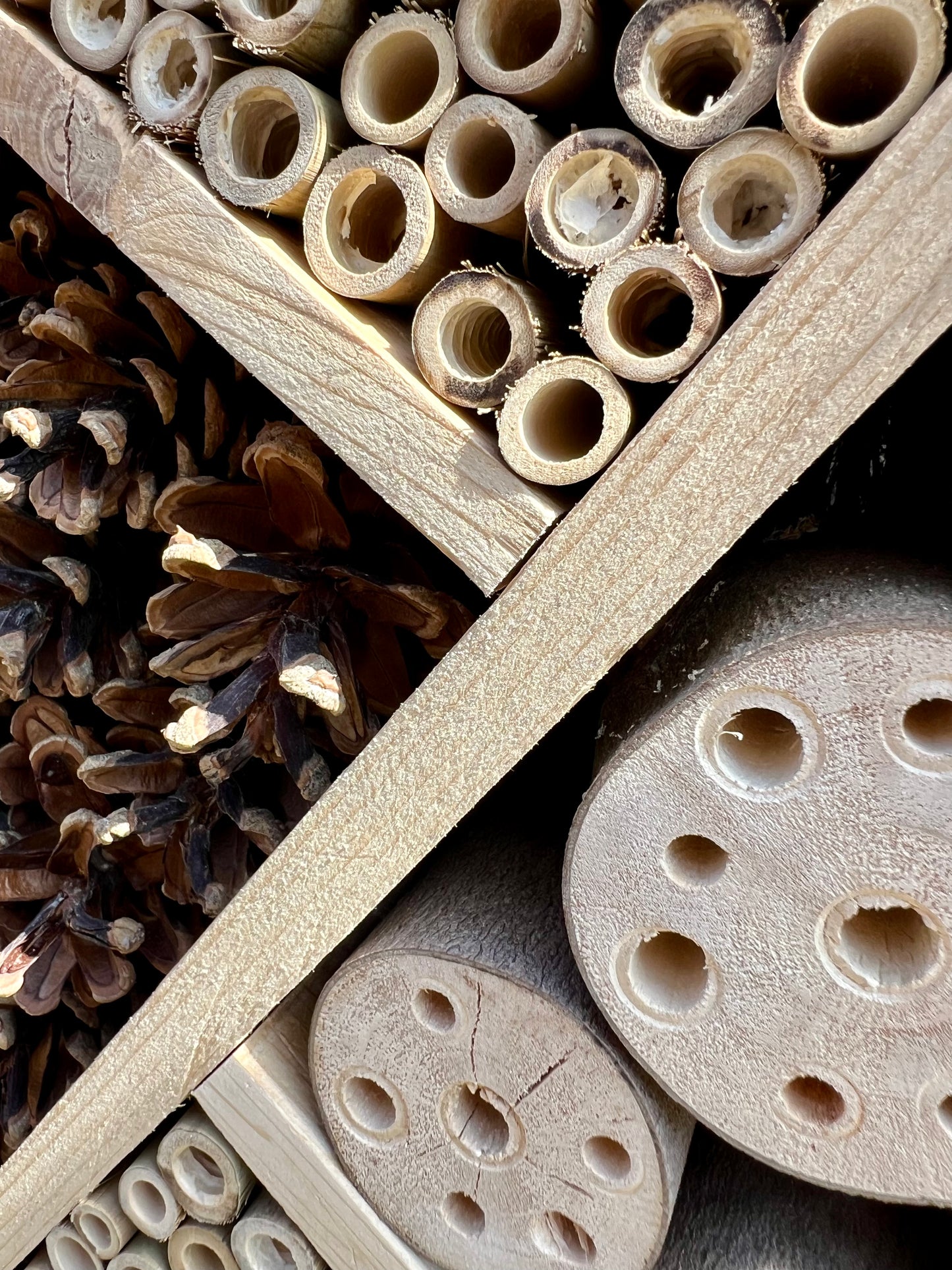 Hôtel à insectes en bois fait main – Naturel & durable
