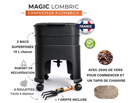Le Magic Lombric® - Kit de démarrage 2 bacs