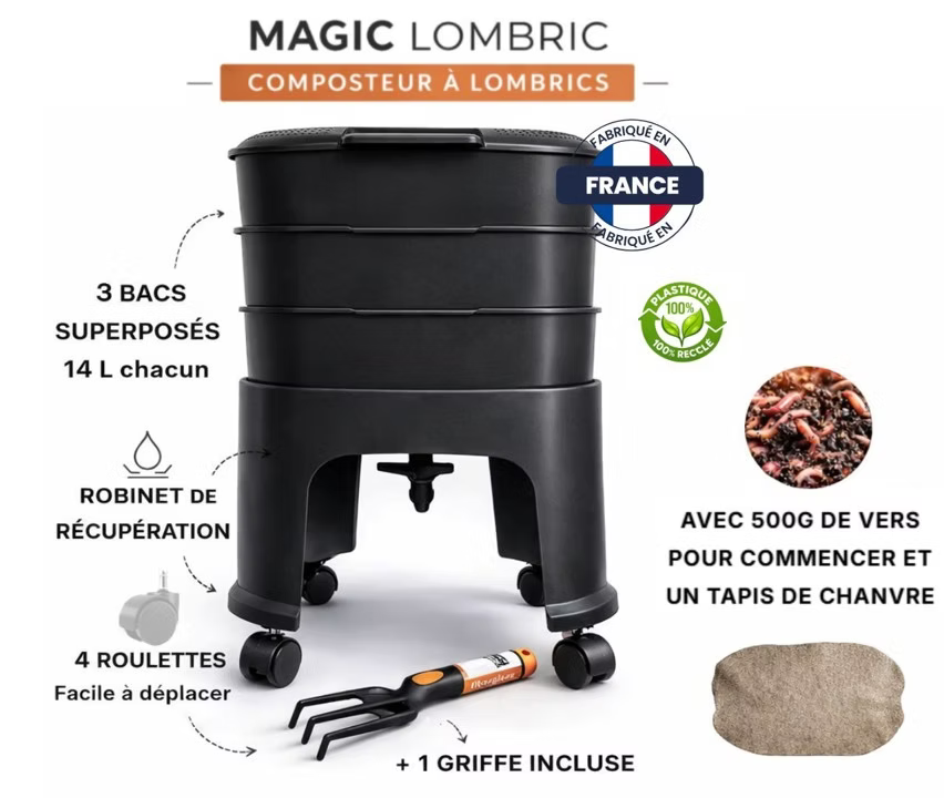 Le Magic Lombric® - Kit de démarrage 3 bacs
