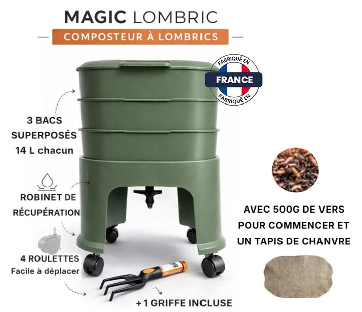Le Magic Lombric® - Kit de démarrage 3 bacs