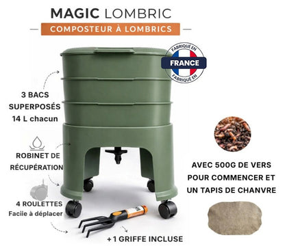 Le Magic Lombric® - Kit de démarrage 3 bacs
